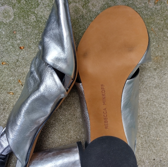 Rebecca Minkoff open toe sandal with round block heel. - Picture 9 of 9